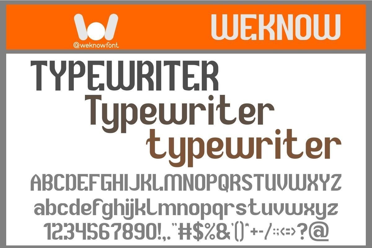 Choosing the Perfect Typewriter Font Style for Brand And Readability
