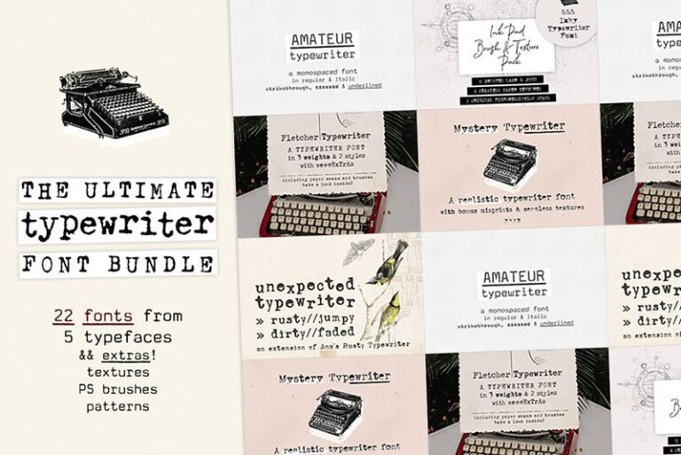 Free and Premium Typewriter Fonts for Download Here